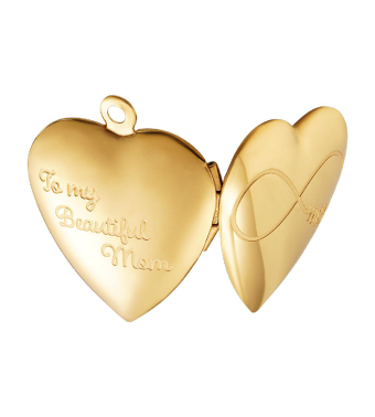 Moederdag medaillon ketting – goud