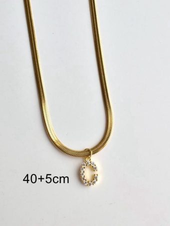 Initiaal ketting – goud