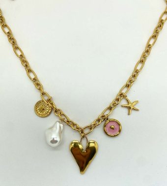 Handgemaakte bedelketting Amor