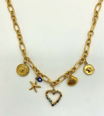 Handgemaakte bedelketting Ocean
