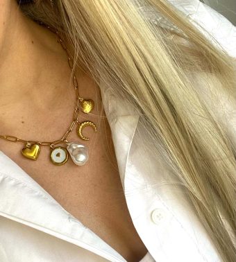 Handgemaakte bedelketting Pearl