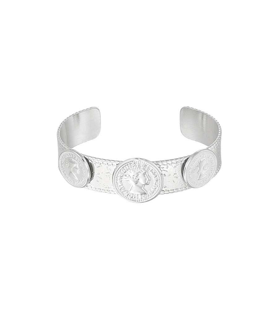 Teddy armband - zilver