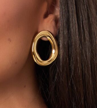 Kim oorbellen – goud