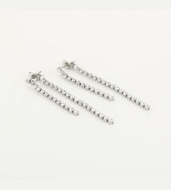 Sparkle oorbellen – Zilver