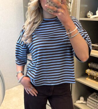 Oversized striped shirt