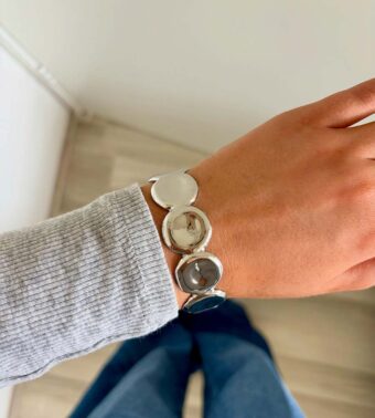 Dots bangle – Zilver